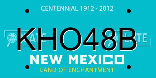 KHO48B New Mexico License Plate