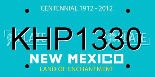 KHP1330 New Mexico License Plate