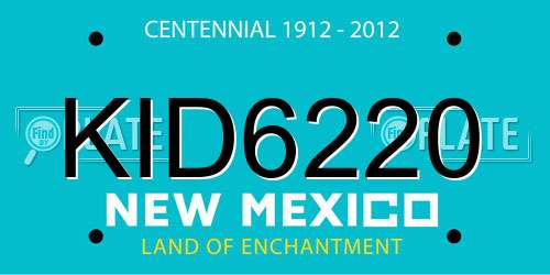 KID6220 New Mexico License Plate