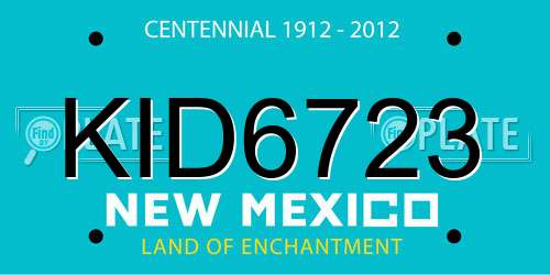 KID6723 New Mexico License Plate