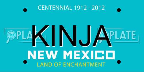 KINJA New Mexico License Plate