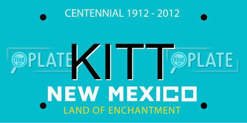 KITT New Mexico License Plate