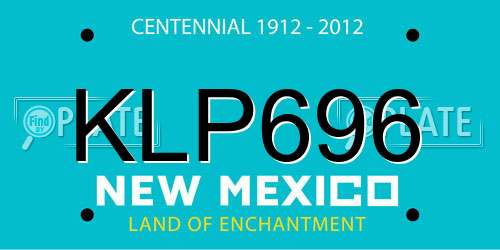 KLP696 New Mexico License Plate