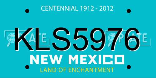 KLS5976 New Mexico License Plate