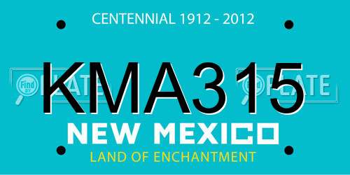 KMA315 New Mexico License Plate
