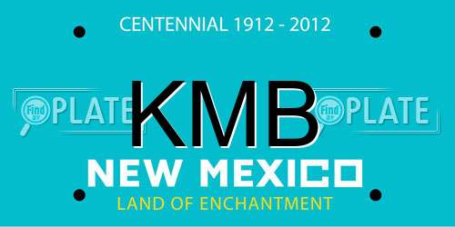 KMB New Mexico License Plate