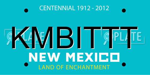 KMBITTT New Mexico License Plate