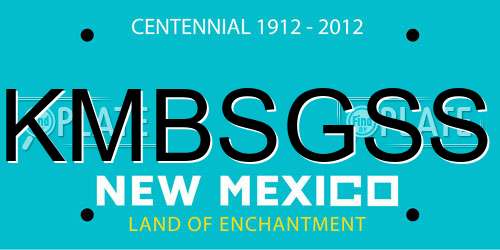 KMBSGSS New Mexico License Plate