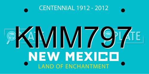 KMM797 New Mexico License Plate