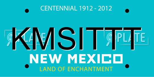 KMSITTT New Mexico License Plate