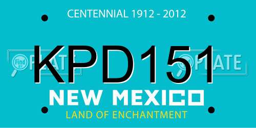KPD151 New Mexico License Plate