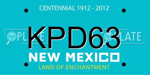 KPD63 New Mexico License Plate