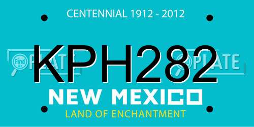 KPH282 New Mexico License Plate