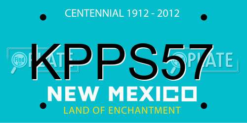 KPPS57 New Mexico License Plate