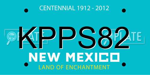 KPPS82 New Mexico License Plate