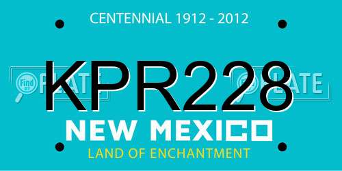 KPR228 New Mexico License Plate