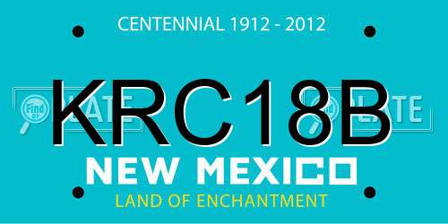 KRC18B New Mexico License Plate