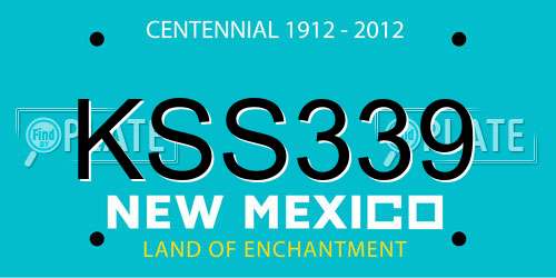 KSS339 New Mexico License Plate