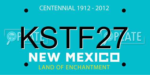 KSTF27 New Mexico License Plate