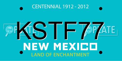 KSTF77 New Mexico License Plate