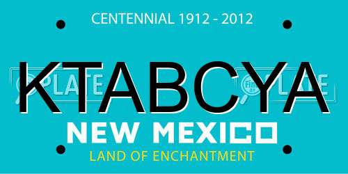 KTABCYA New Mexico License Plate