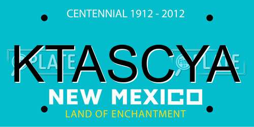 KTASCYA New Mexico License Plate