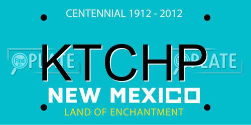 KTCHP New Mexico License Plate
