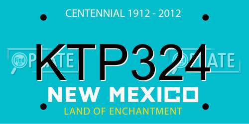 KTP324 New Mexico License Plate