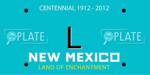 L New Mexico License Plate