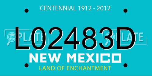 L02483D New Mexico License Plate