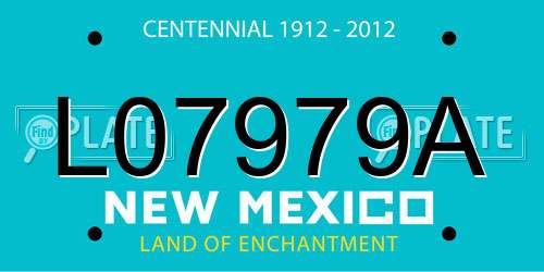 L07979A New Mexico License Plate