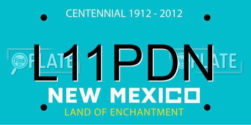 L11PDN New Mexico License Plate