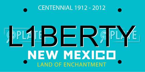L1BERTY New Mexico License Plate