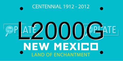 L2000G New Mexico License Plate