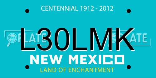 L30LMK New Mexico License Plate