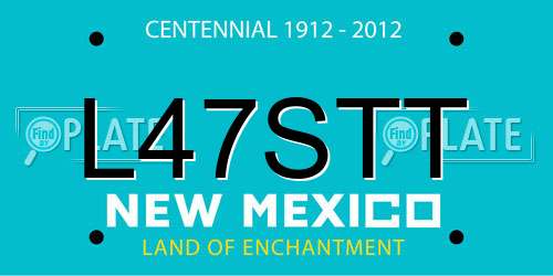 L47STT New Mexico License Plate