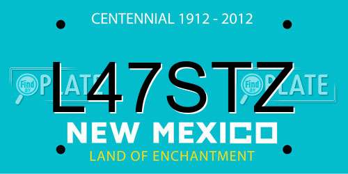 L47STZ New Mexico License Plate