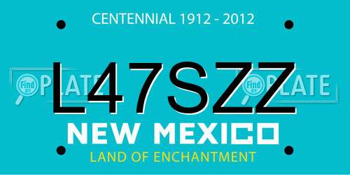 L47SZZ New Mexico License Plate