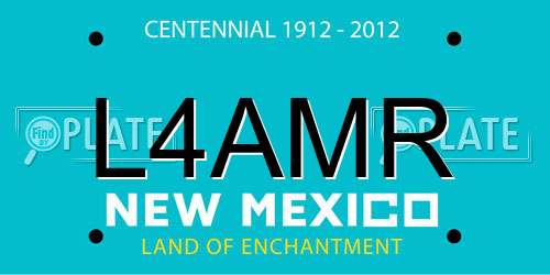 L4AMR New Mexico License Plate