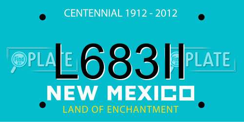 L683II New Mexico License Plate