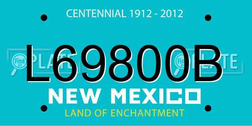 L69800B New Mexico License Plate