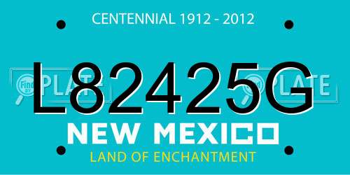 L82425G New Mexico License Plate