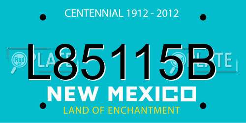 L85115B New Mexico License Plate