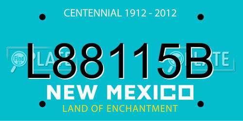 L88115B New Mexico License Plate
