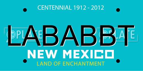 LABABBT New Mexico License Plate