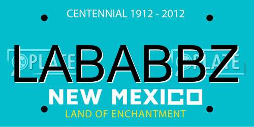LABABBZ New Mexico License Plate