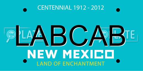 LABCAB New Mexico License Plate