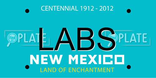 LABS New Mexico License Plate