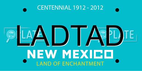 LADTAD New Mexico License Plate