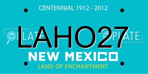 LAHO27 New Mexico License Plate